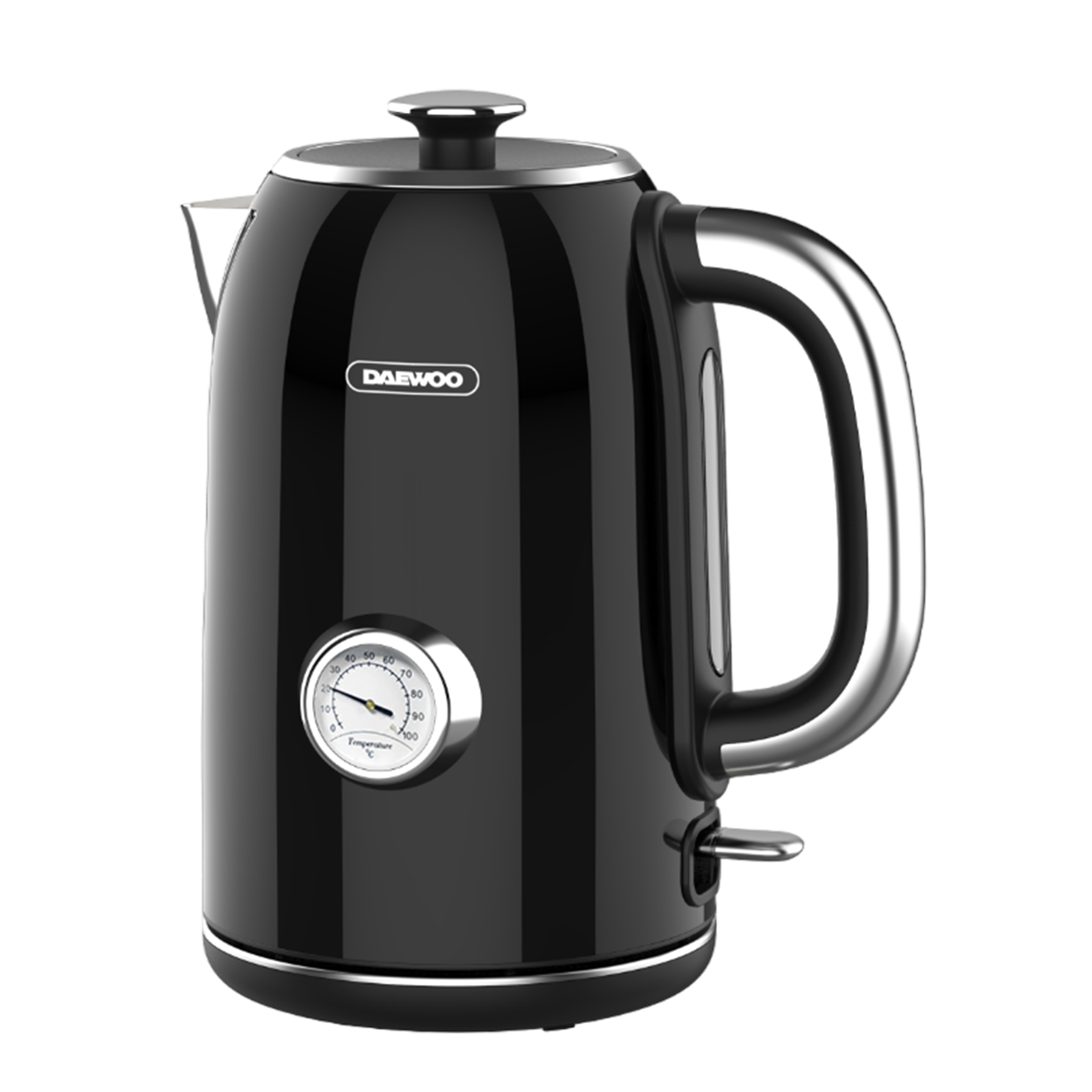 Batch 2 Product Photos with Daewoo Logo 1.7L Retro Style Electric Kettle - DEK-17LBK 1.7 L retro electric black kettle