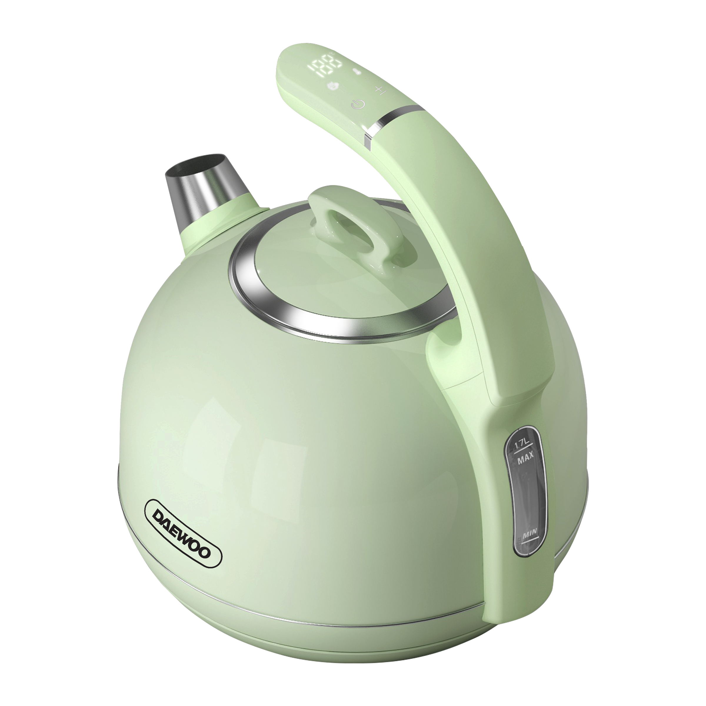 Batch 2 Product Photos with Daewoo Logo Electric Kettle DEK-C17LMG 1.7L smart kettle mint green