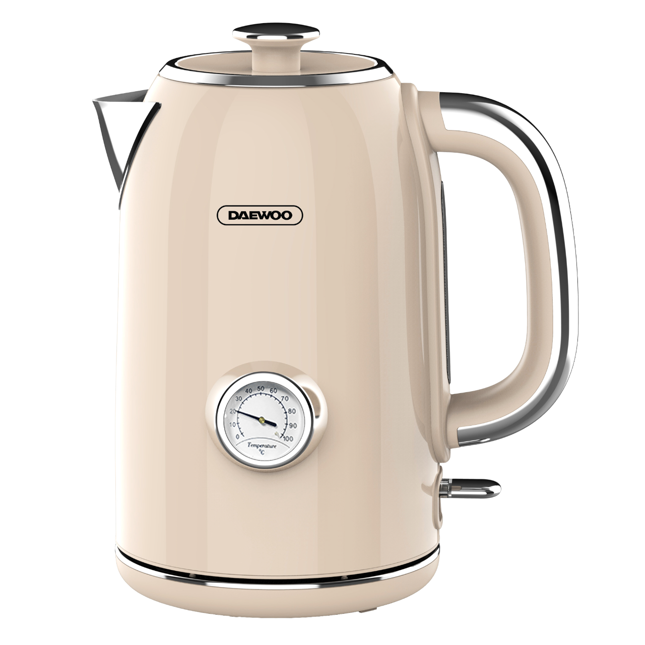 Product Photos with Daewoo Logo v2 1.7L ELECTRIC KETTLE Cream 1.7L retro electric cream kettle
