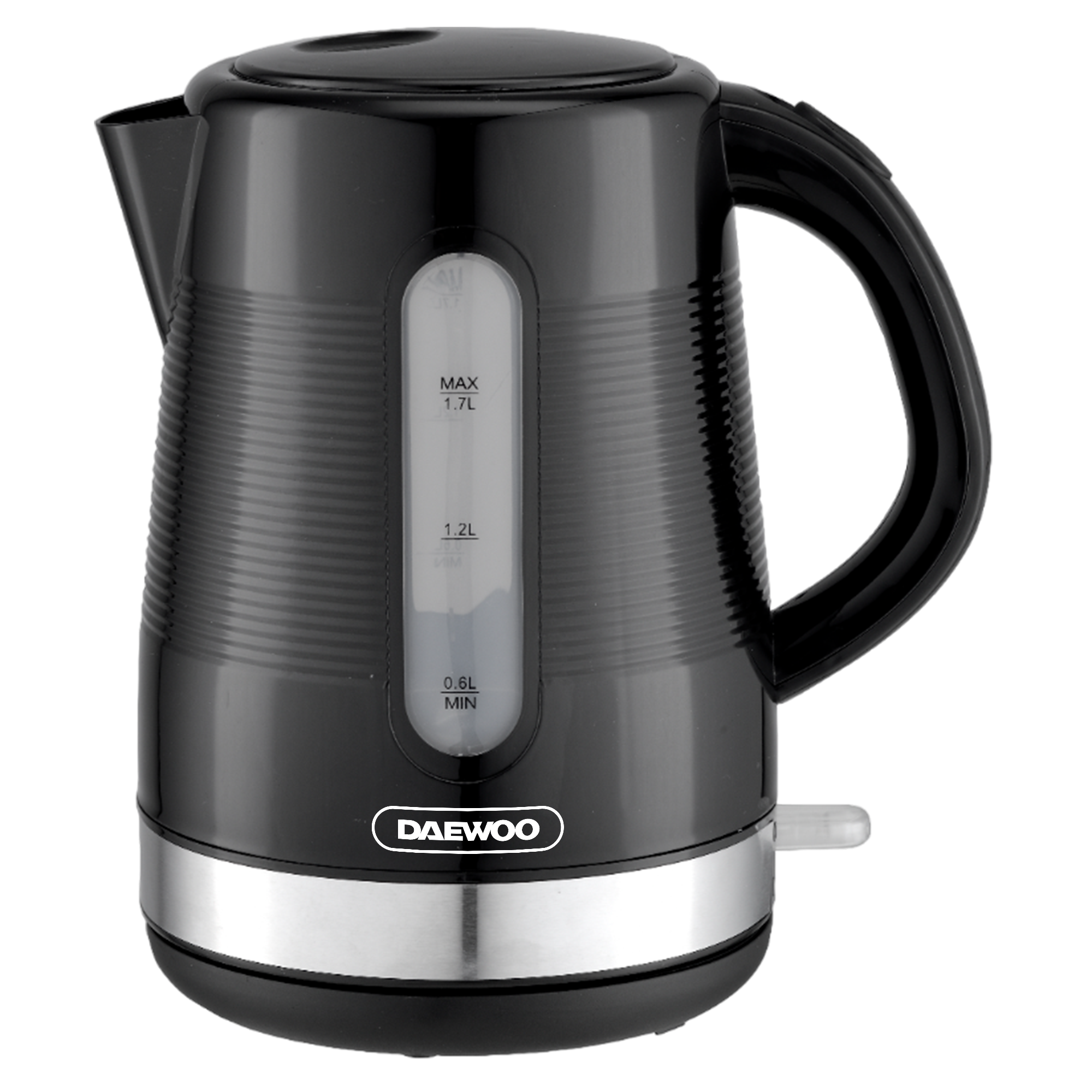 Product Photos with Daewoo Logo v2 1.7L KETTLE Black 1.7L electric black kettle